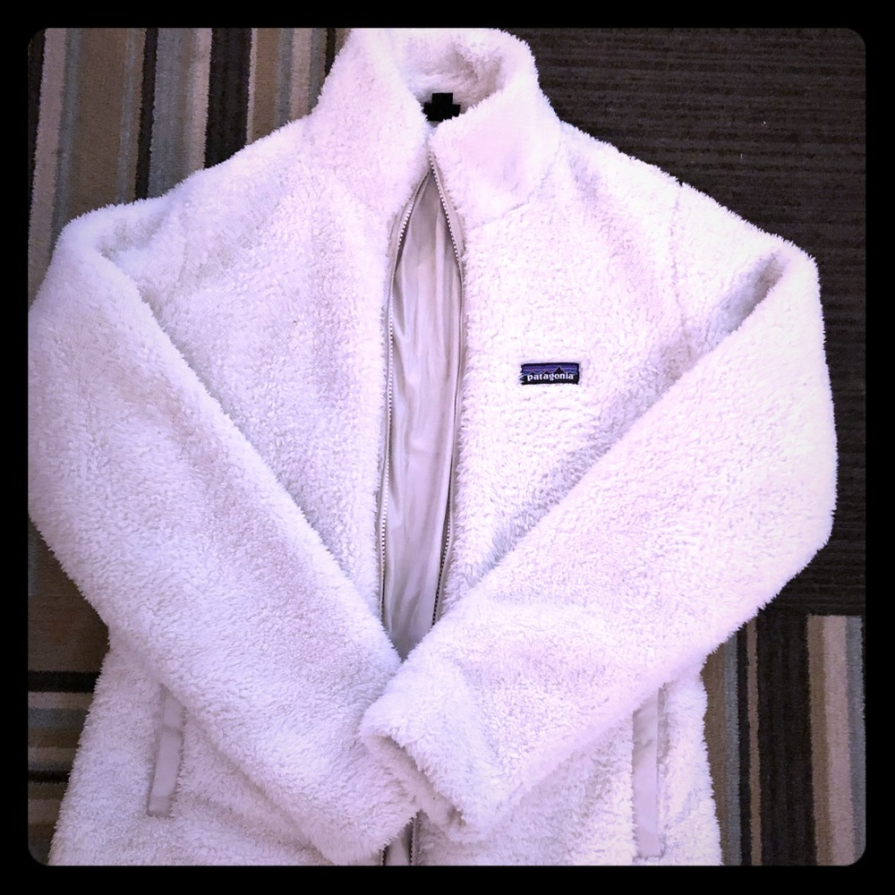 Patagonia Los Gatos off-white fleece zip-up